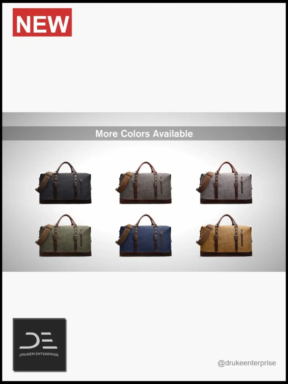 Canvas Duffel Bag for Travel Carry On Weekender Bag Men